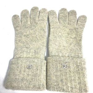 Authentic Chanel Cc Cc Mark Glove Gloves Cashmere 